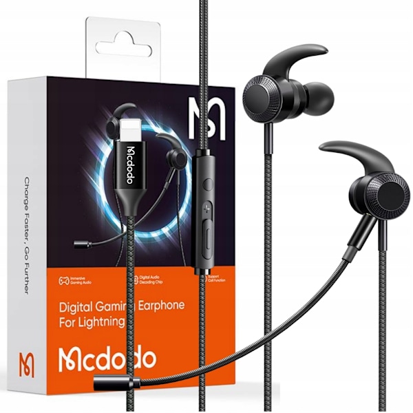 MCDODO IN-EAR TRÅDBUNDNA HÖRLURAR MED MIKROFON FÖR LIGHTNING IPHONE 13 14