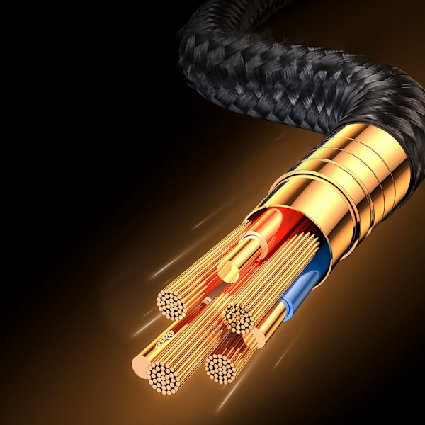 Joyroom vinklet Lightning-kabel - USB for hurtiglading og dataoverføring 2,4A 1,2 m svart (S-UL012A6)