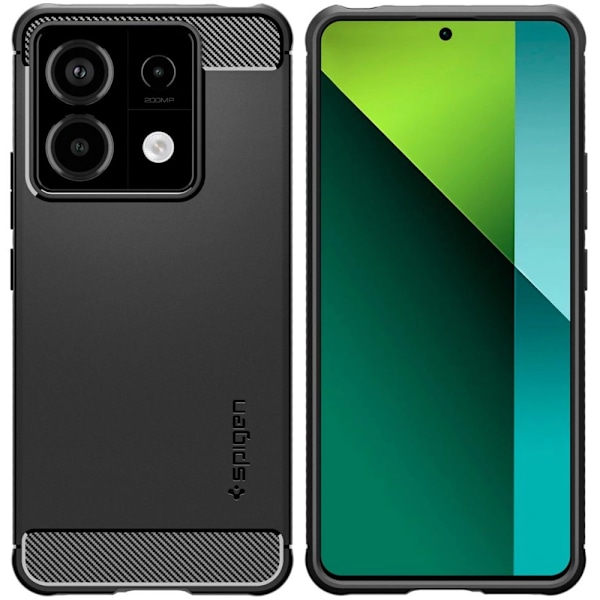 SPIGEN RUGGED ARMOR ETUI TIL XIAOMI REDMI NOTE 13 PRO 5G / POCO X6 5G - MAT SORT