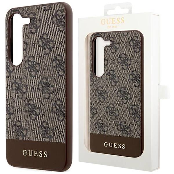Guess GUHCS23MG4GLBR S23+ S916 veske - Brun 4G Stripe Collection