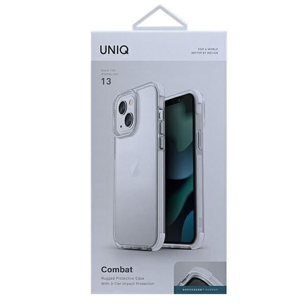 UNIQ Combat iPhone 13 6.1 deksel hvit/hvit