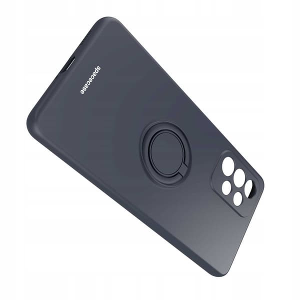 Spacecase Silikonecase Ring För Samsung Galaxy A53 5G Svart