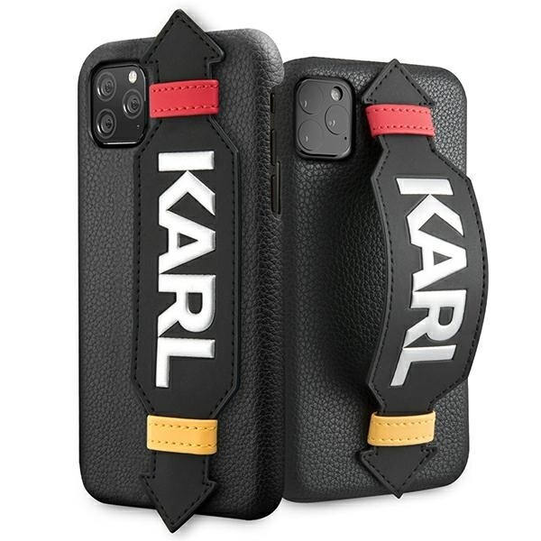 Karl Lagerfeld KLHCN58HDAWBK iPhone 11 Pro 5.8 hardt deksel svart/svart stropp