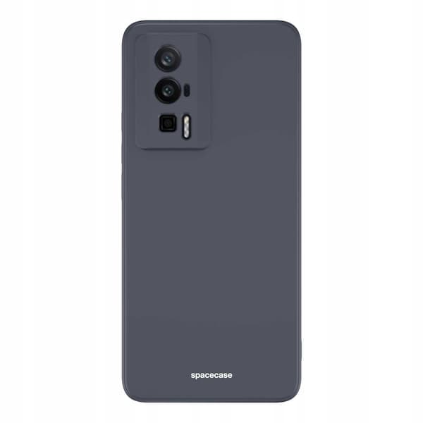Spacecase Silikonecase Poco F5 Pro Svart För Telefon