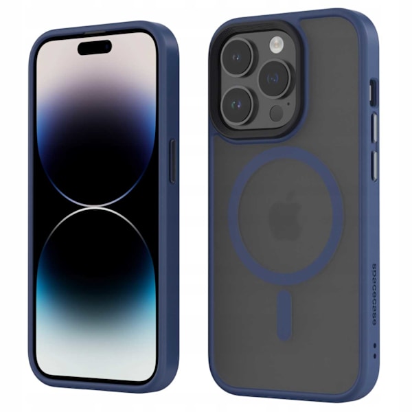 Spacecase Case Cover För Iphone 14 Pro För Magsafe Mörkblåt