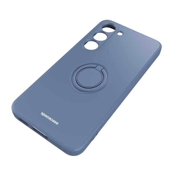 Spacecase Silikonecase Ring För Samsung Galaxy S23 Blå