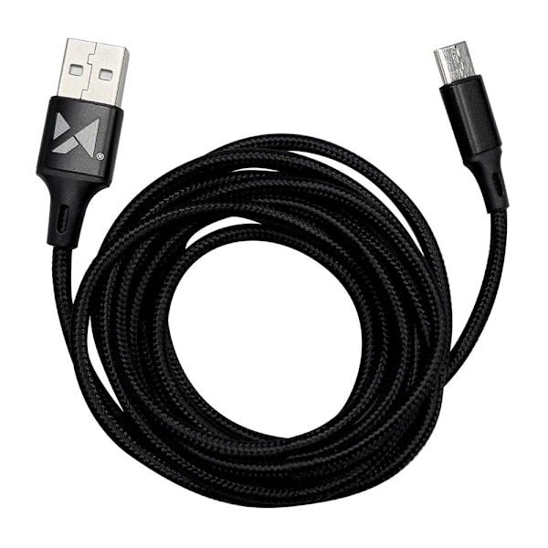 Wozinsky USB - USB Type C-kabel 2,4A 1m svart (WUC-C1B)