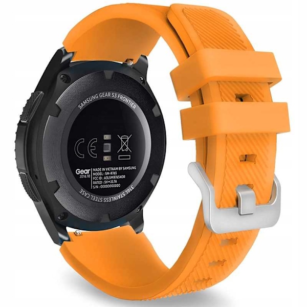 Spacecase Klorrem 22Mm Orange Silikonremmar För Smartwatch