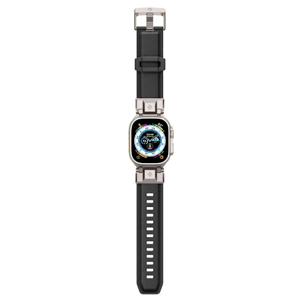 Spigen Durapro Armor PU-bånd for Apple Watch 4/5/6/7/8/9/SE/Ultra 1/2 (42 / 44 / 45 / 49 mm) - Svart