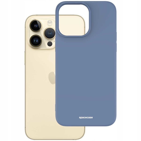 Spacecase Silikonfodral För Iphone 14 Pro Max Blåt Skydd