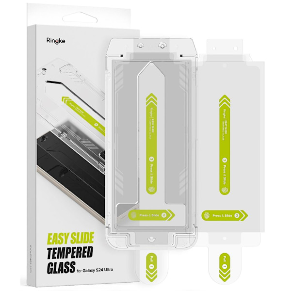 HÆRDET GLAS RINGKE EASY SLIDE 2-PACK GALAXY S24 ULTRA CLEAR