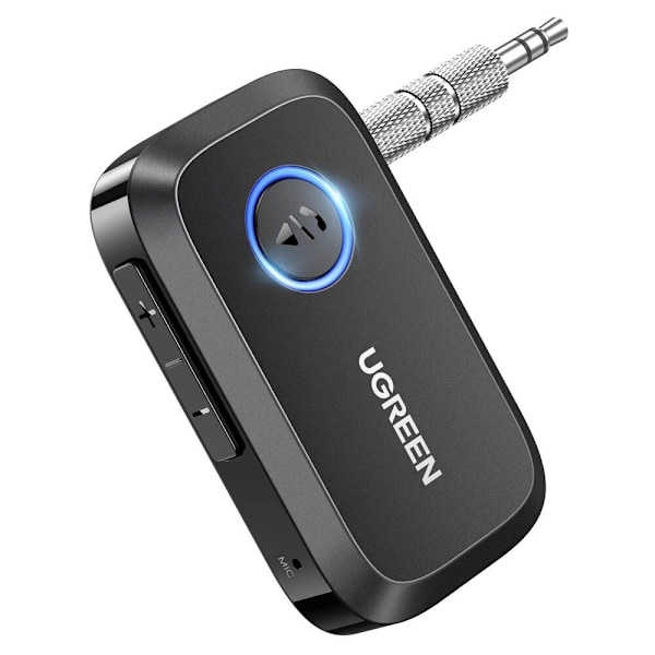 UGREEN CM596 BLUETOOTH 5.3 AUX LYDMODTAGER - SORT