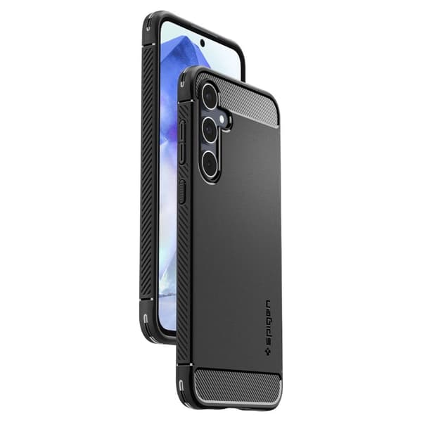 SPIGEN RUGGED ARMOUR ETUI TIL SAMSUNG GALAXY A55 5G - MAT SORT
