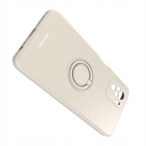 Spacecase Silikoncase Ring För Xiaomi Redmi Note 10 10S Bone