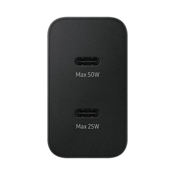 Samsung Power Adapter Duo EP-T5020XBEGEU nettverkslader 2x USB-C 50W - svart