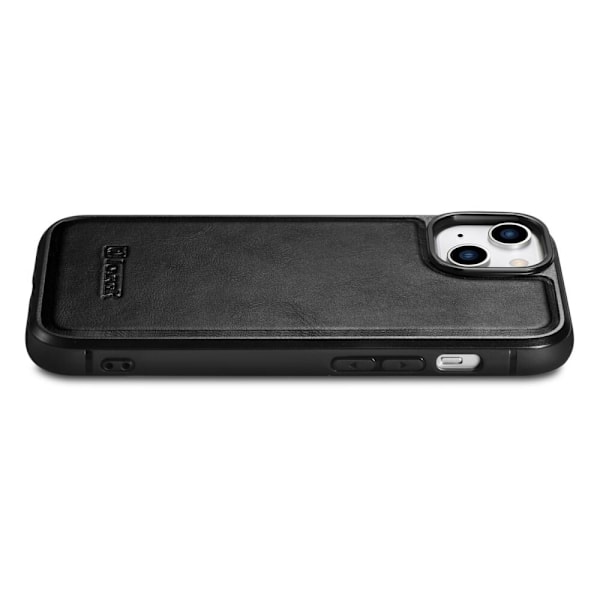ICARER CASE CASE LÆDERCOVER MED MAGSAFE TIL IPHONE 14+ SORT