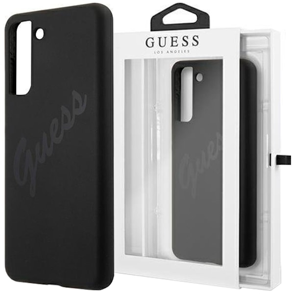 Guess GUHCS21MLSVSBK S21+ G996 Svart/Sort Hard Case Script Vintage