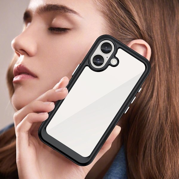 OUTER SPACE CASE MED GELÉRAMME TIL IPHONE 16 PLUS - SORT