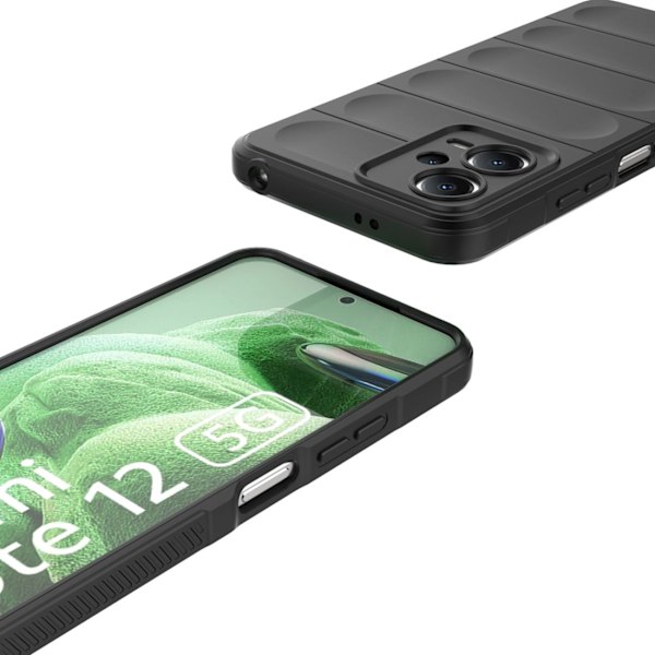 MAGIC SHIELD CASE TIL XIAOMI REDMI NOTE 12 5G / POCO X5 5G FLEKSIBELT PANSERCOVER SORT
