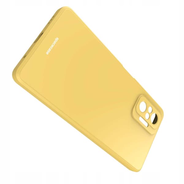 Spacecase Silikonfodral För Xiaomi Redmi Note 10 Pro Yellow