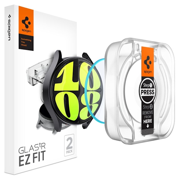 HÆRDET GLAS SPIGEN GLAS.TR "EZ-FIT" 2-PACK GALAXY WATCH 7 (40 MM) KLAR