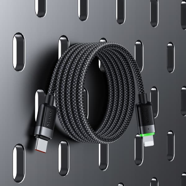 MCDODO LADDARE USB-C BLIXT SNABB LADDNINGSKABEL FÖR IPHONE 1M LED
