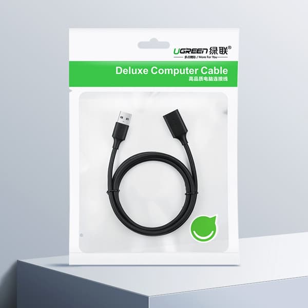 Ugreen forlengelse USB 2.0-adapter 5m svart (US103)