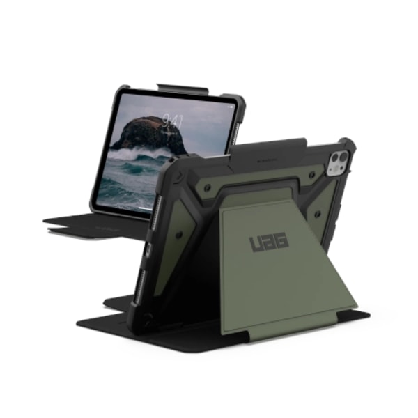 UAG METROPOLIS SE ETUI MED STATIV OG APPLE PENCILHOLDER TIL IPAD PRO 11" 2024 - GRØN