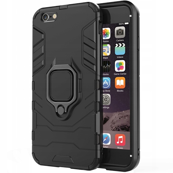 Spacecase Case Cover Till Iphone 6 6S Sc X-Ring Svart