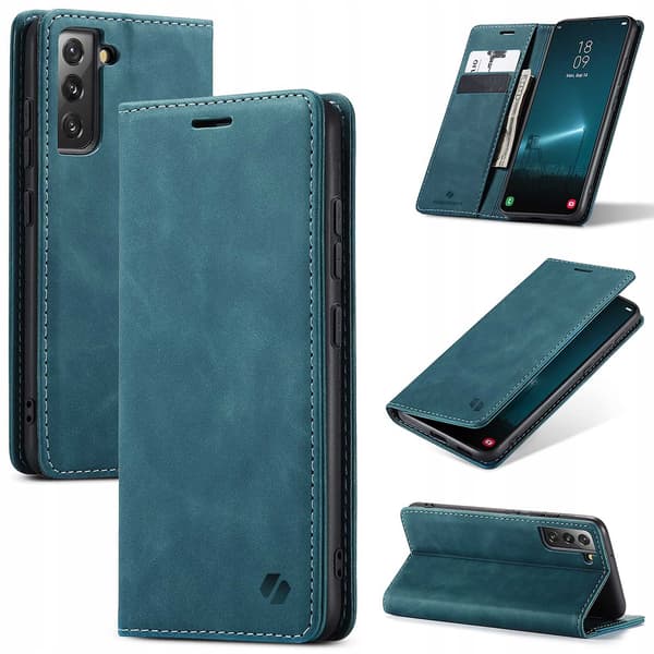 Spacecase Pålånsfodral För Galaxy S22+ Blåt Skydd