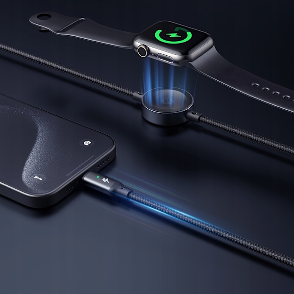 MCDODO INDUKTIV LADDARE FÖR APPLE WATCH 2IN1 KABEL FÖR IPHONE MACBOOK 60W