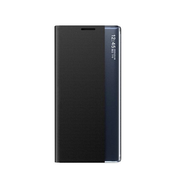 Nytt Sleep View-deksel med klaff og stativ til Samsung Galaxy A35 - svart