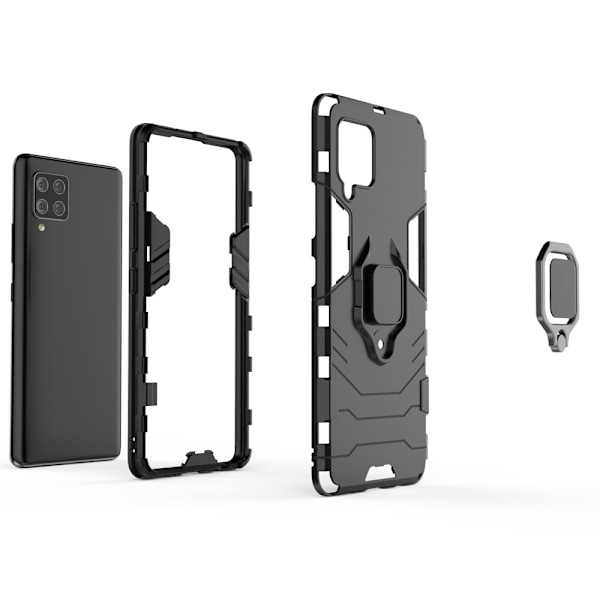 Ring Armor Armored Hybrid Deksel + Magnetisk holder for Samsung Galaxy A42 5G Blå