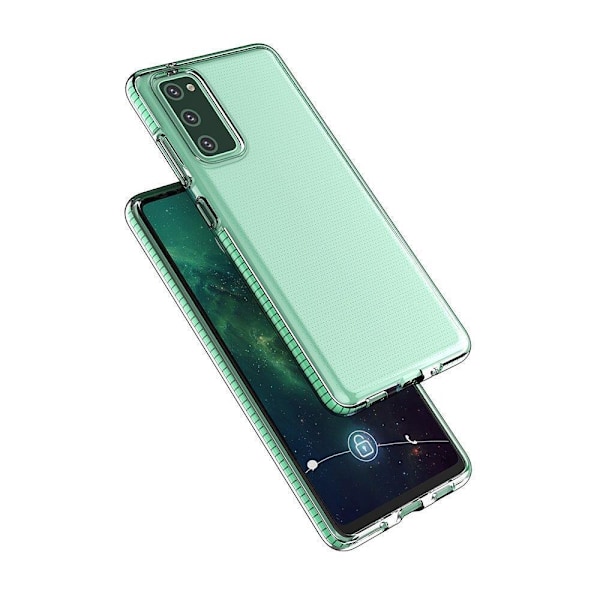 Spring Case gel-deksel med fargerik ramme for Samsung Galaxy A72 4G svart