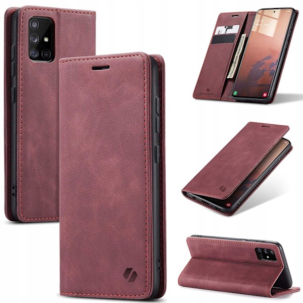 Spacecase Case Pålbockskydd För Samsung Galaxy A51 Röd