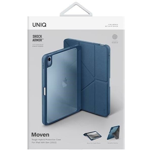 Uniq Move-deksel for iPad 10 generasjon (2022) blå/caprin blå