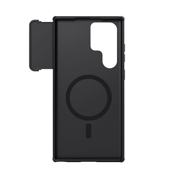 Nillkin CamShield S Magnetic Case Deksel til Samsung Galaxy S23 Ultra med MagSafe og kamerabeskyttelse svart
