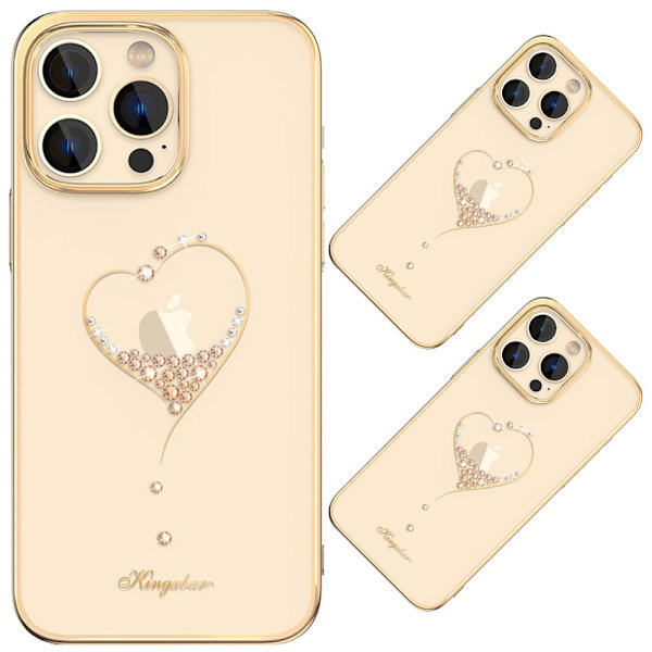 KINGXBAR CASE HOUSING COVER BAG CASE TIL IPHONE 14 PLUS GULD