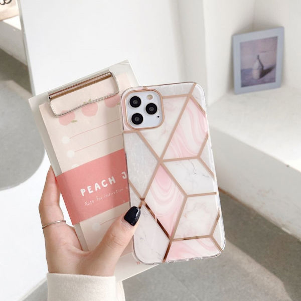 TECH-PROTECT MARBLE "2" IPHONE 12/12 PRO PINK