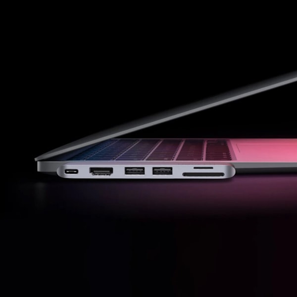 HUB Ugreen CM380 2xUSB C - HDMI/2xUSB 3.0/SDTF/USB C PD - grå