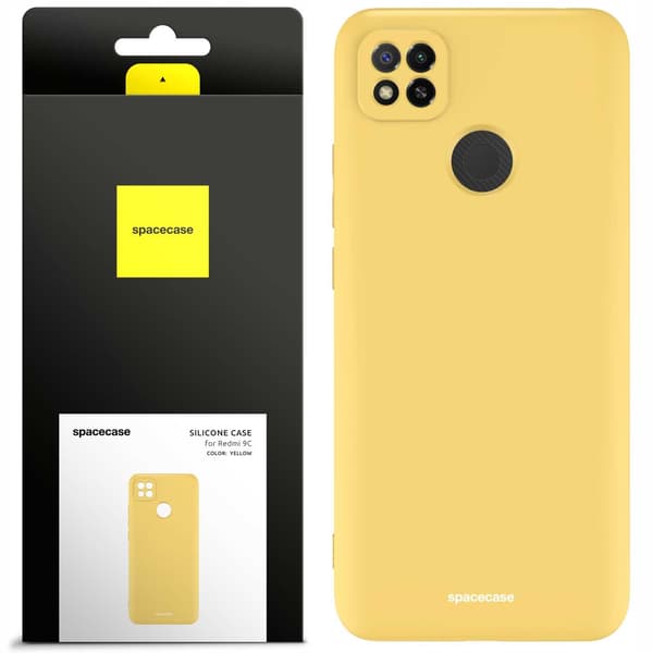 Spacecase Silikonfodral För Xiaomi Redmi 9C Yellow