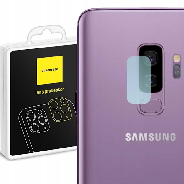Rymdfodral Härdat Glas För Samsung Galaxy S9+ Kameraglas