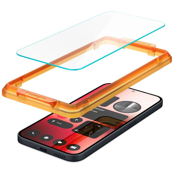 SPIGEN ALM GLAS.TR HÆRDET GLAS TIL NOTHING PHONE 2A - 2 STK.