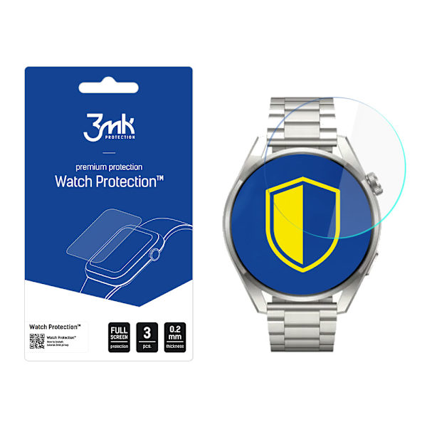 Huawei Watch 3 Pro ELite - 3mk Watch Protection v. FlexibleGlass Lite