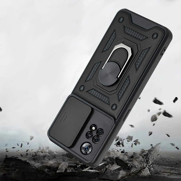 Spacecase Case Cover För Poco X4 Pro 5G Svart Skydd