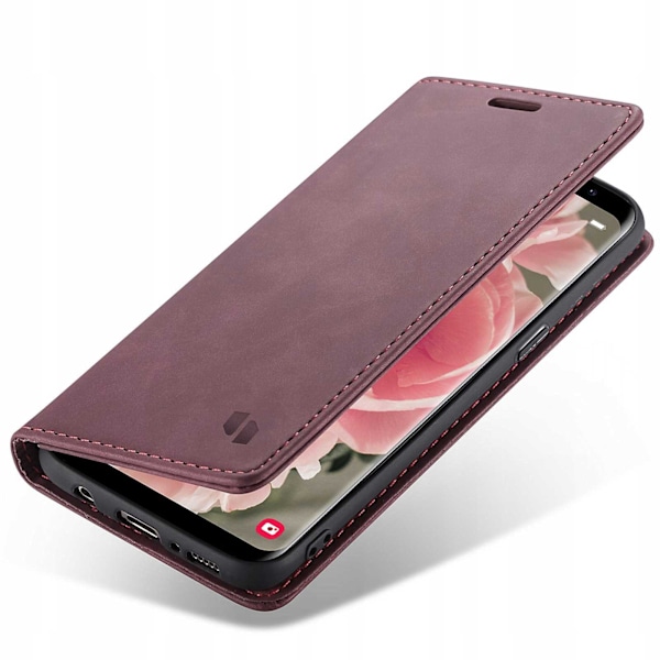 Spacecase Fodral Plånbok Galaxy S8 Skydd För Samsung Telefon Röd