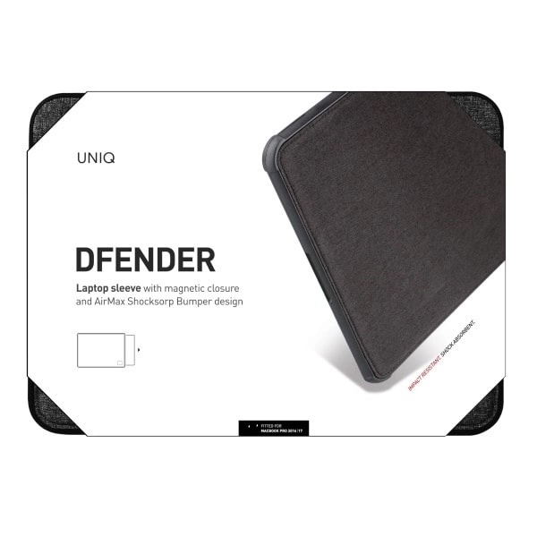 UNIQ DFENDER COVER TIL EN 16" BÆRBAR - SORT