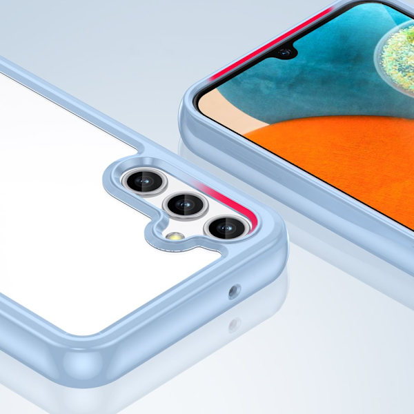Outer Space-deksel til Samsung Galaxy A14 5G, fleksibel ramme, blå