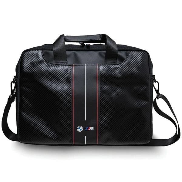 BMW CARBON & RED STRIPES TASKE TIL EN 16" BÆRBAR COMPUTER - SORT