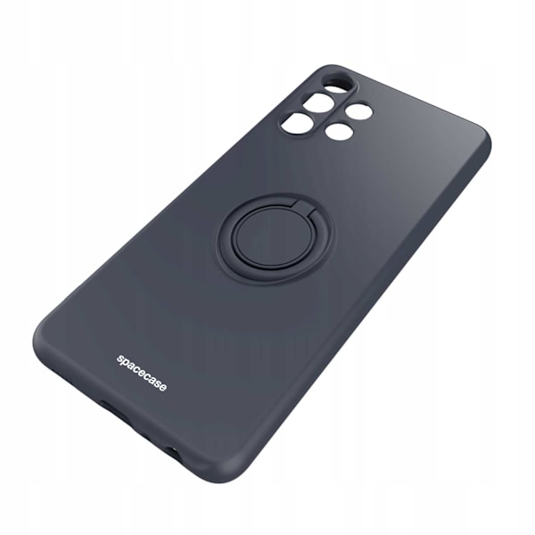 Spacecase Silikonecase Ring För Samsung Galaxy A32 4G Svart